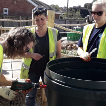 Making a rain planter