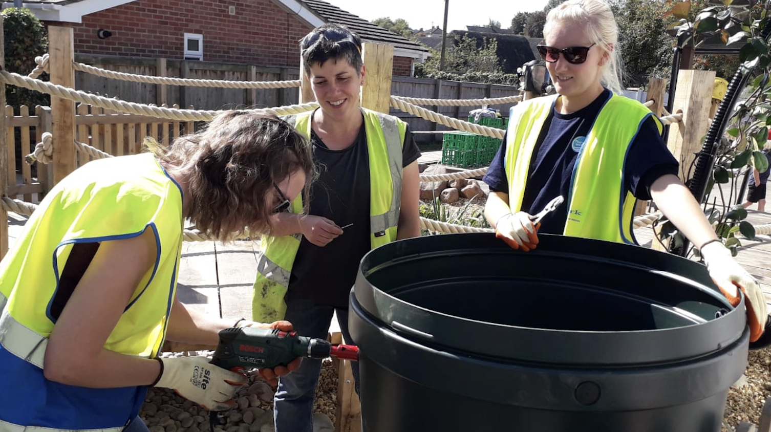 Making a rain planter